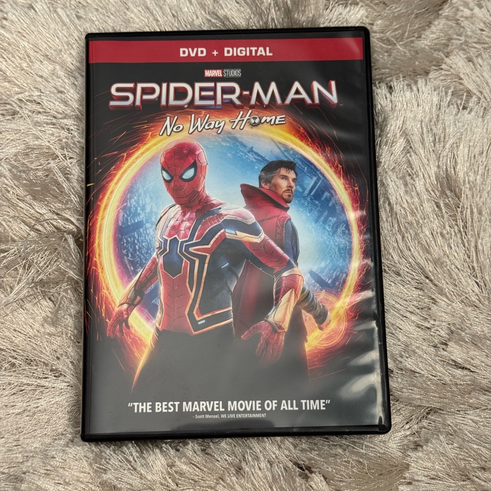 Marvel Spider-Man: No Way Home DVD - Red and Blue